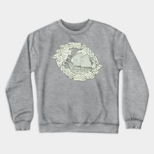 Ancient Viking sailboat Crewneck Sweatshirt